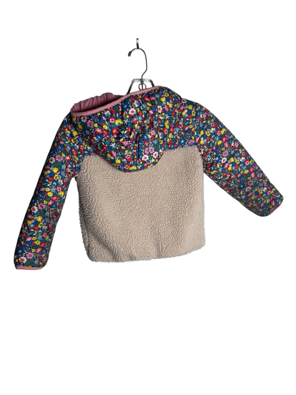 Mini Boden Colourblock Borg Jacket size 5-6Y - Picture 3 of 5
